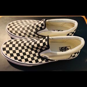 Vans Checkerboard slip-ons size 12